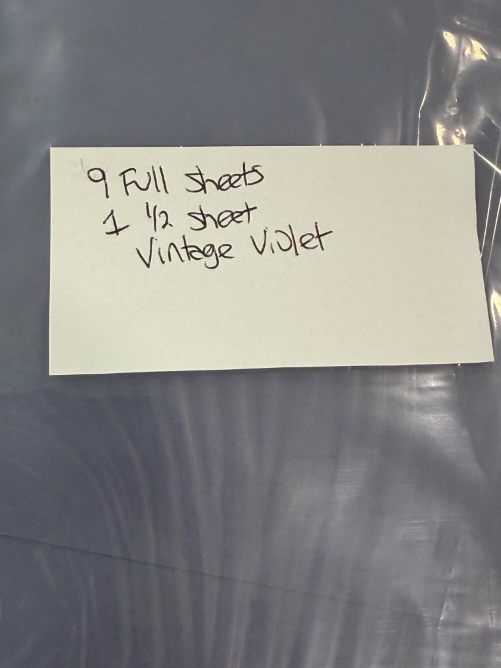 Vintage Violet Stampin' Up! Cardstock 9 Sheets 8.5x11